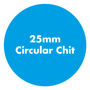 Made from Chit Board material, 25mm circular chits that are often used as currency or rewards.