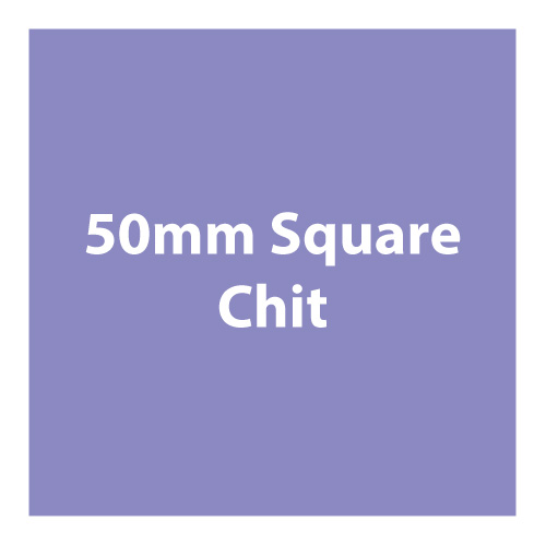 Made from board material, 50mm square chits that are often used as currency or rewards.