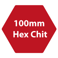 Hexagonal Chit 100mm point to point