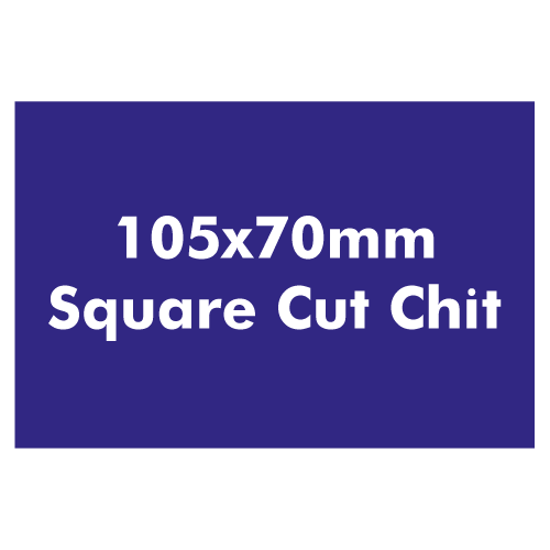 Made from our own chit board material, 105x70mm square cut chits. Often used as currency or rewards.
