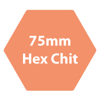Hexagonal Chit 75mm point to point