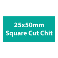Made from our own chit board material, 25x50mm square cut chits. Often used as currency or rewards. Double Sided.