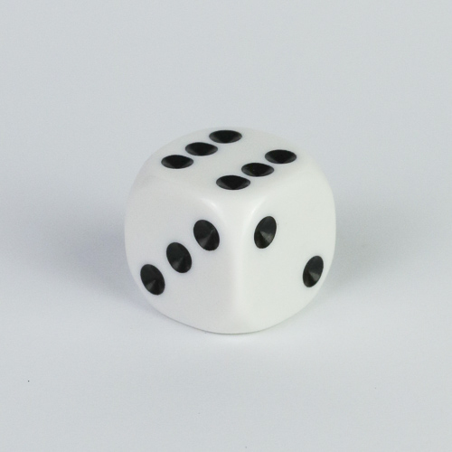 16mm White Spot Dice Ivory Game Maker