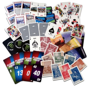 Mixed of playing cards