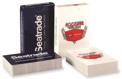 bridge playing cards examples, cards and tuck boxes.