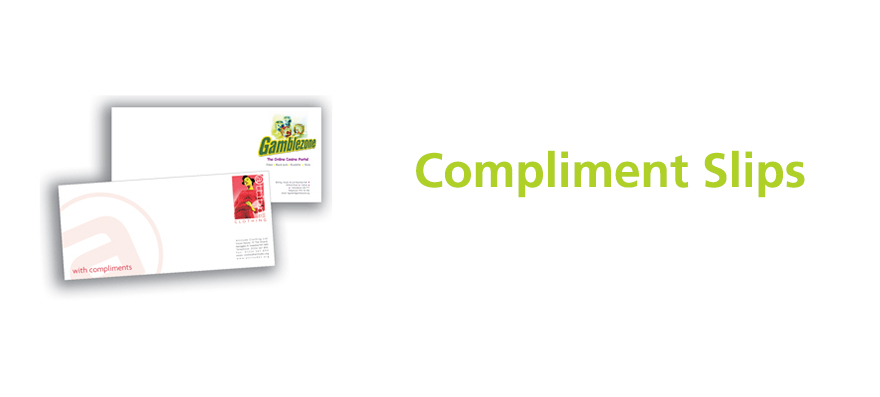 Compliment Slips