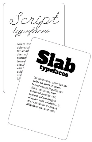 typefaces flashcards