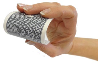 plastic playing cards being bent to show flexibility.
